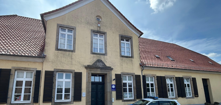 ...bei sehr windigem Wetter sind wir für DIEBAU auf dem Weg zur Polizei Station nach Damme, um dort heute und morgen in einigen Bereichen Dämm.- und Estricharbeiten auszuführen...