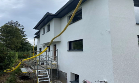 ...wir starten heute mit den Estricharbeiten beim Neubau eines Doppelhauses mit 2WE in Hamburg, für die Firma Edelsteinhaus....